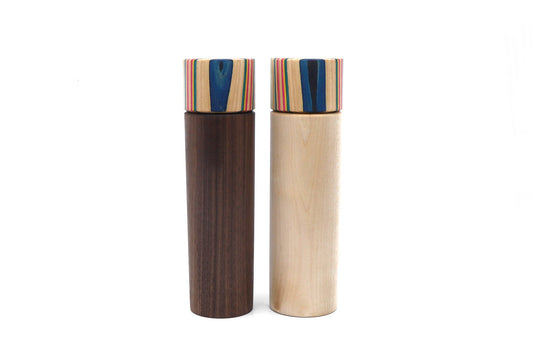 SKATEBOARD SALT & PEPPER MILL SET