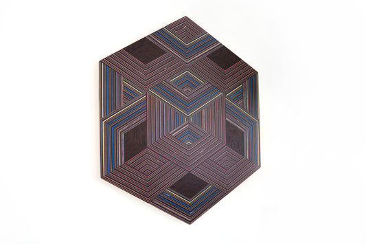 ‘WEAVE’ HEXAGON WALL ART