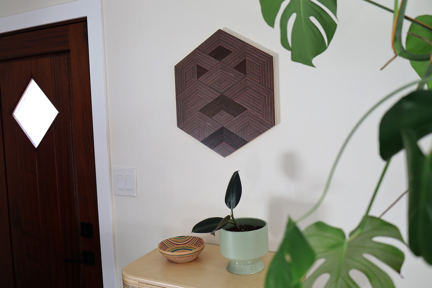 ‘WEAVE’ HEXAGON WALL ART