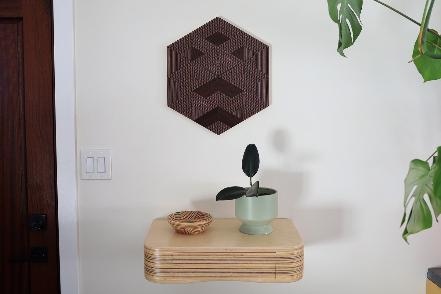 ‘WEAVE’ HEXAGON WALL ART