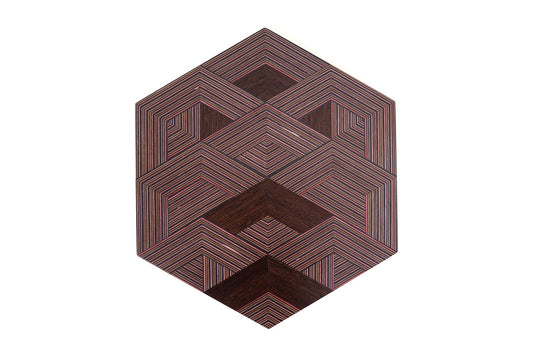 ‘WEAVE’ HEXAGON WALL ART