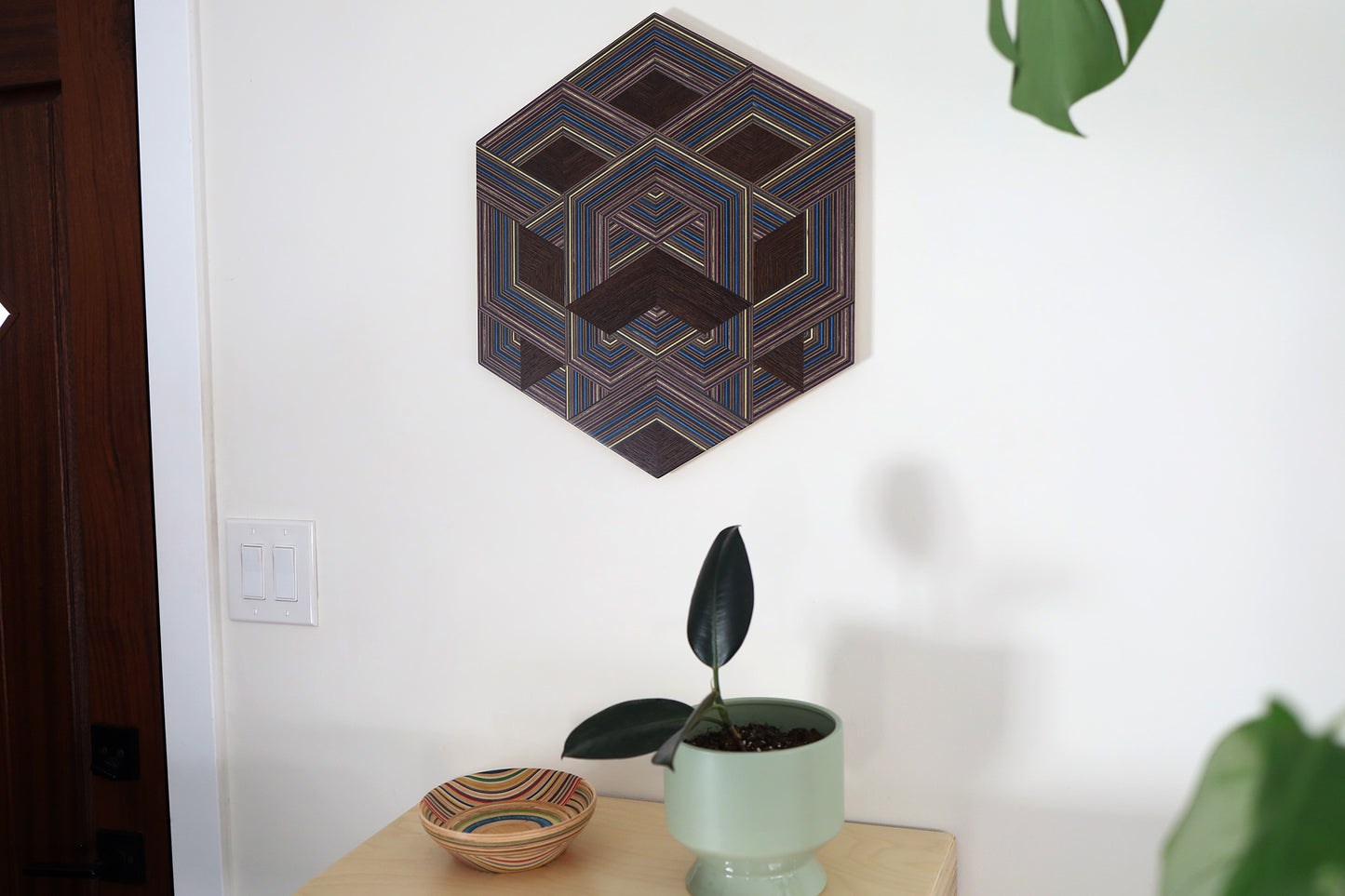 ‘WEAVE’ HEXAGON WALL ART