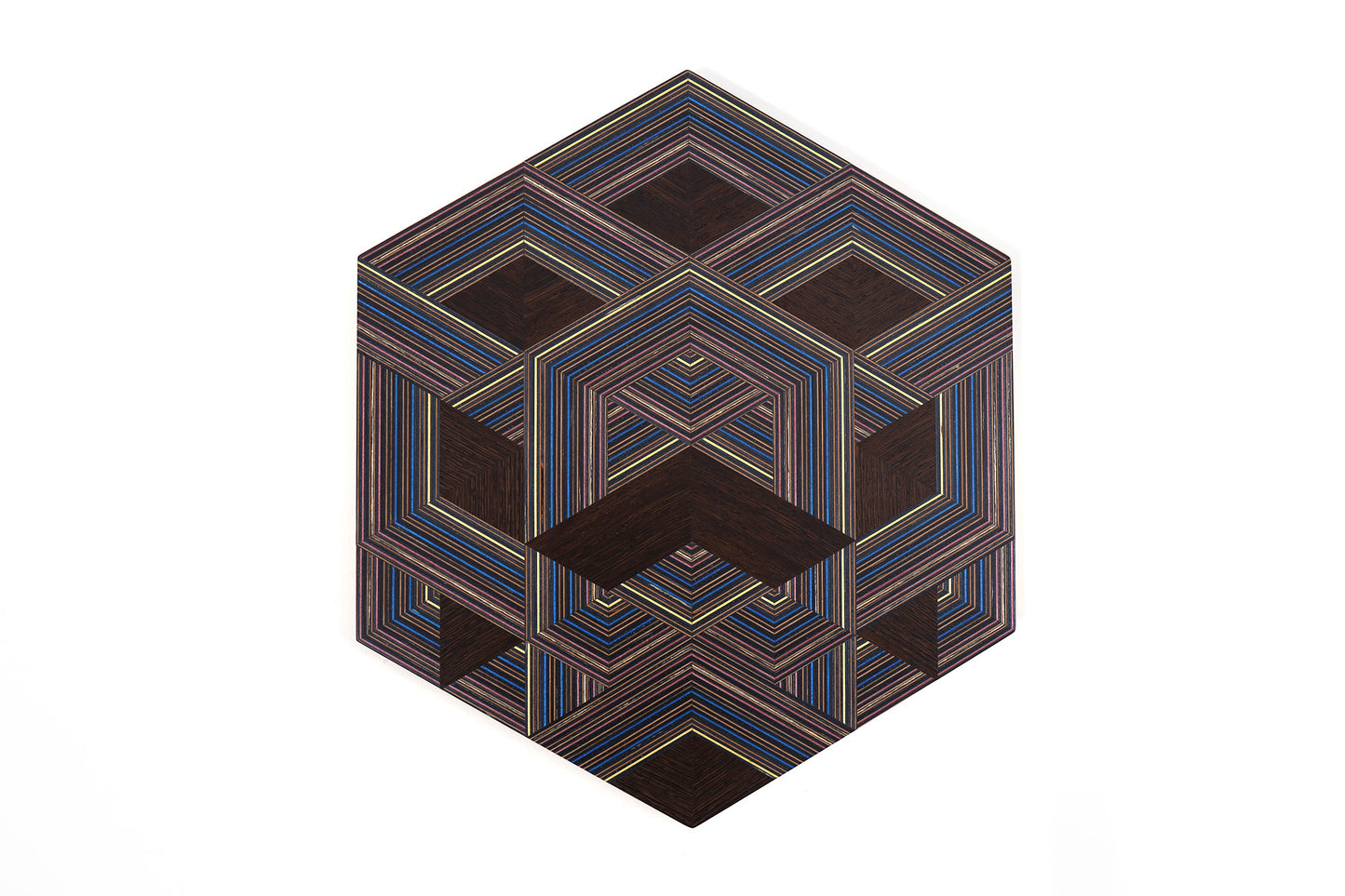 ‘WEAVE’ HEXAGON WALL ART