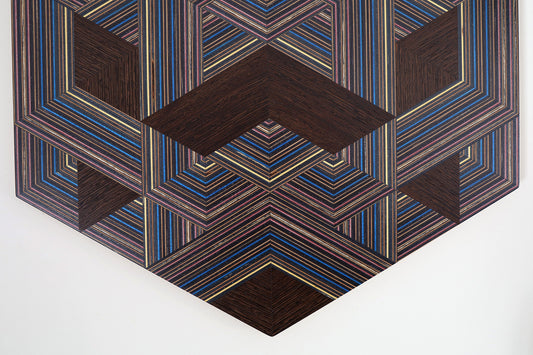 ‘WEAVE’ HEXAGON WALL ART