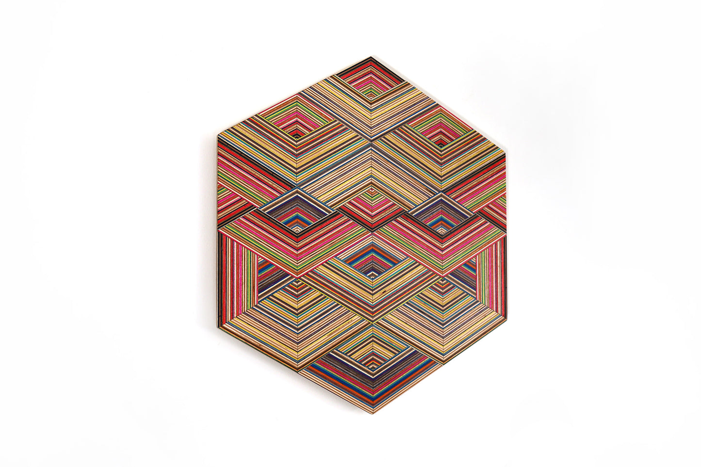 ‘WEAVE’ HEXAGON WALL ART
