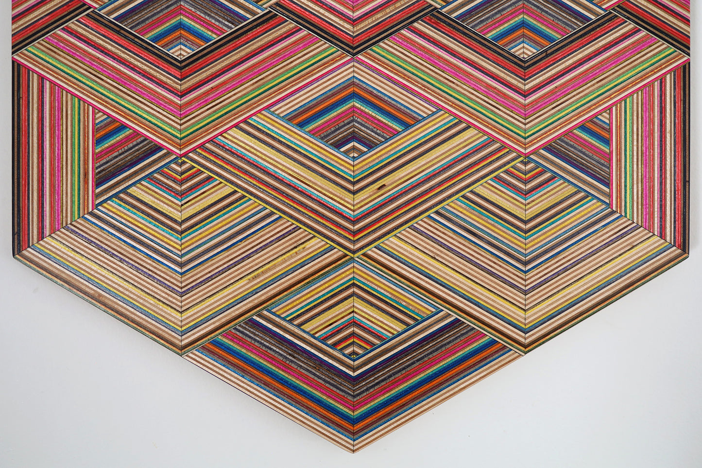 ‘WEAVE’ HEXAGON WALL ART