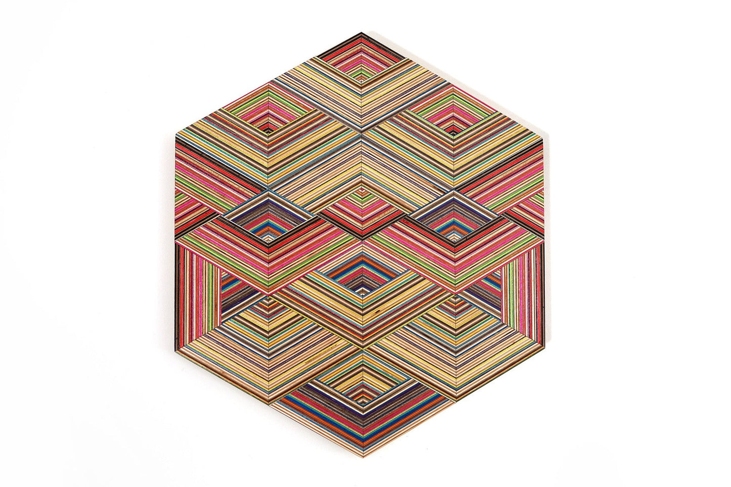 ‘WEAVE’ HEXAGON WALL ART