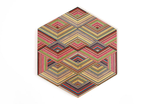 ‘WEAVE’ HEXAGON WALL ART
