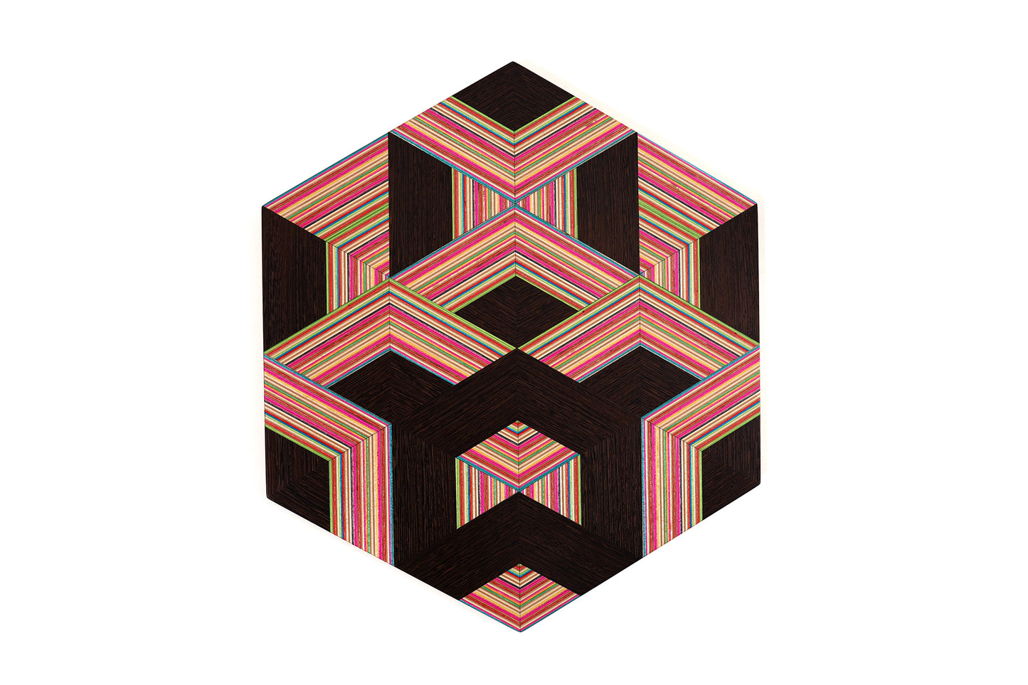 ‘WEAVE’ HEXAGON WALL ART