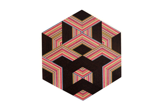‘WEAVE’ HEXAGON WALL ART