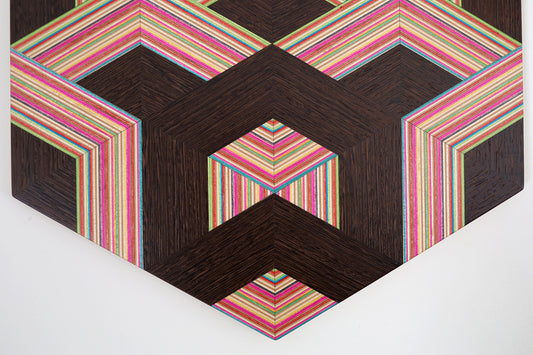 ‘WEAVE’ HEXAGON WALL ART
