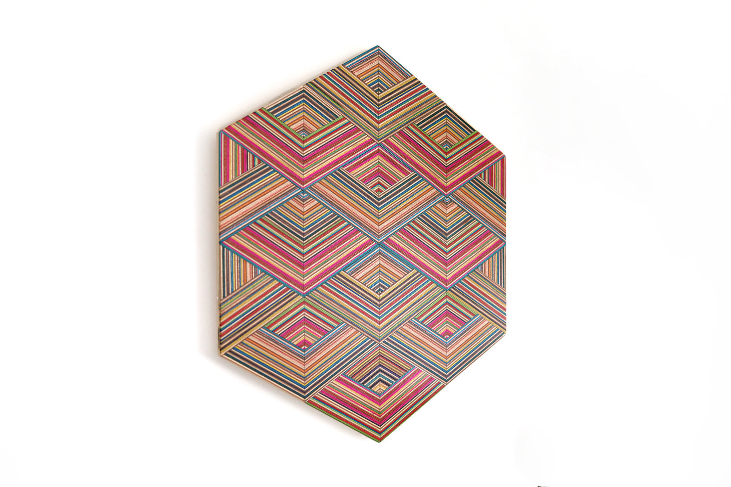 ‘WEAVE’ HEXAGON WALL ART