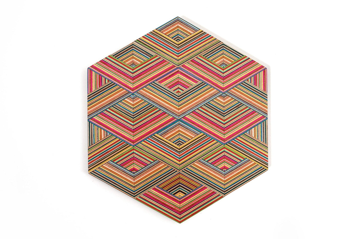 ‘WEAVE’ HEXAGON WALL ART