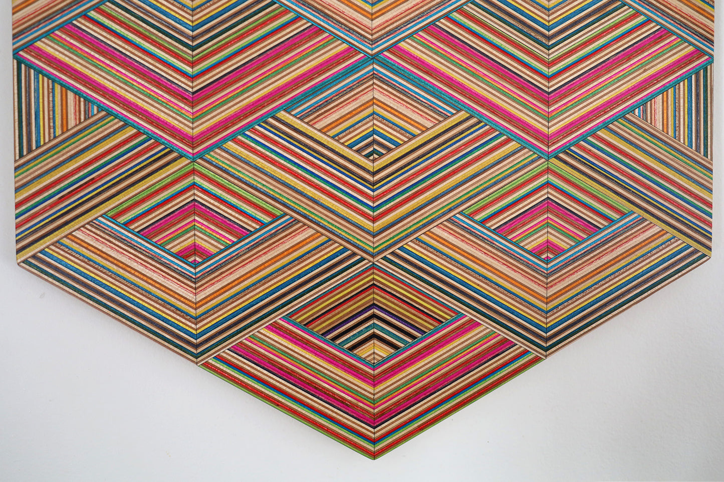 ‘WEAVE’ HEXAGON WALL ART
