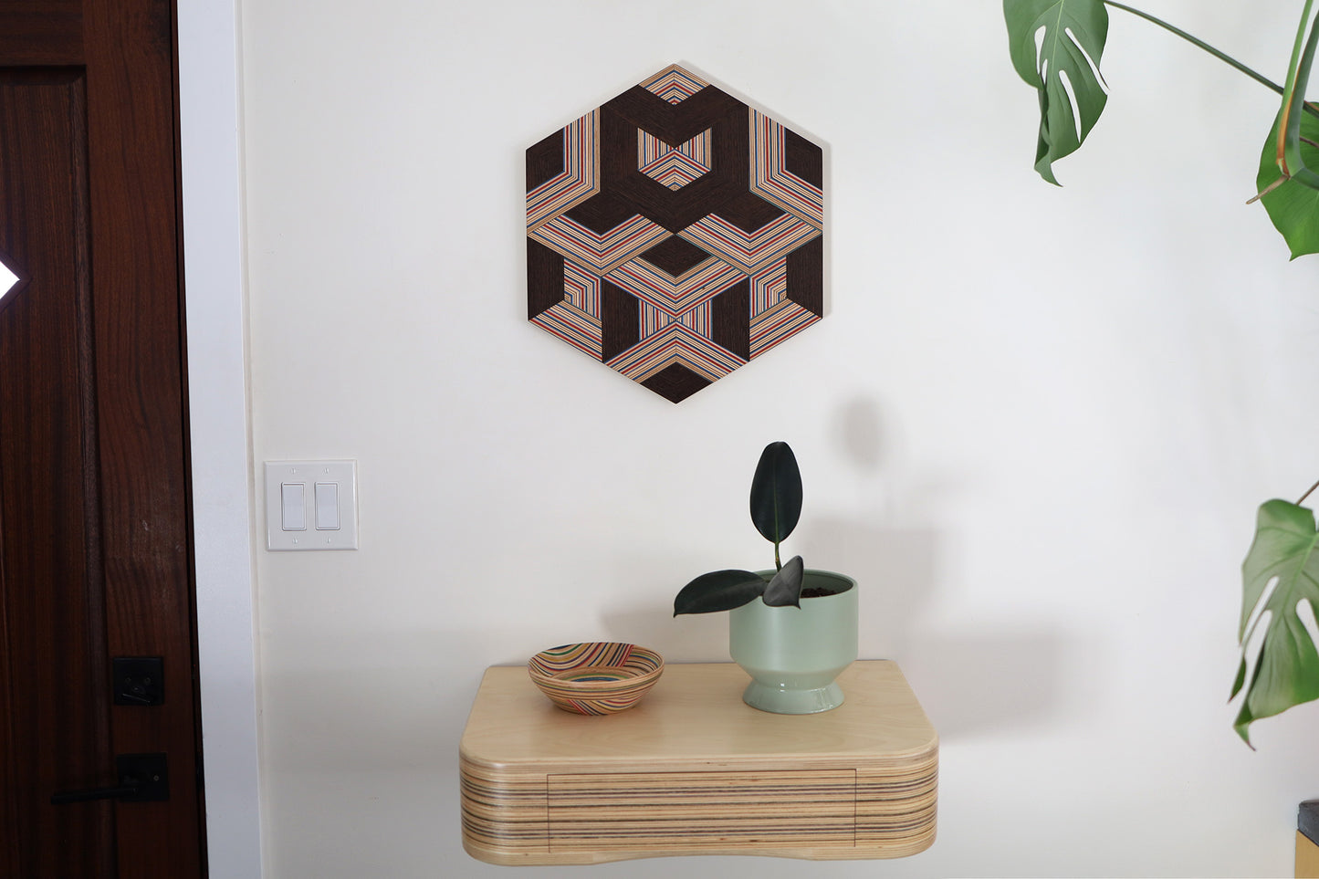 ‘WEAVE’ HEXAGON WALL ART