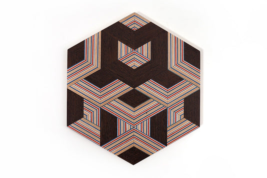 ‘WEAVE’ HEXAGON WALL ART