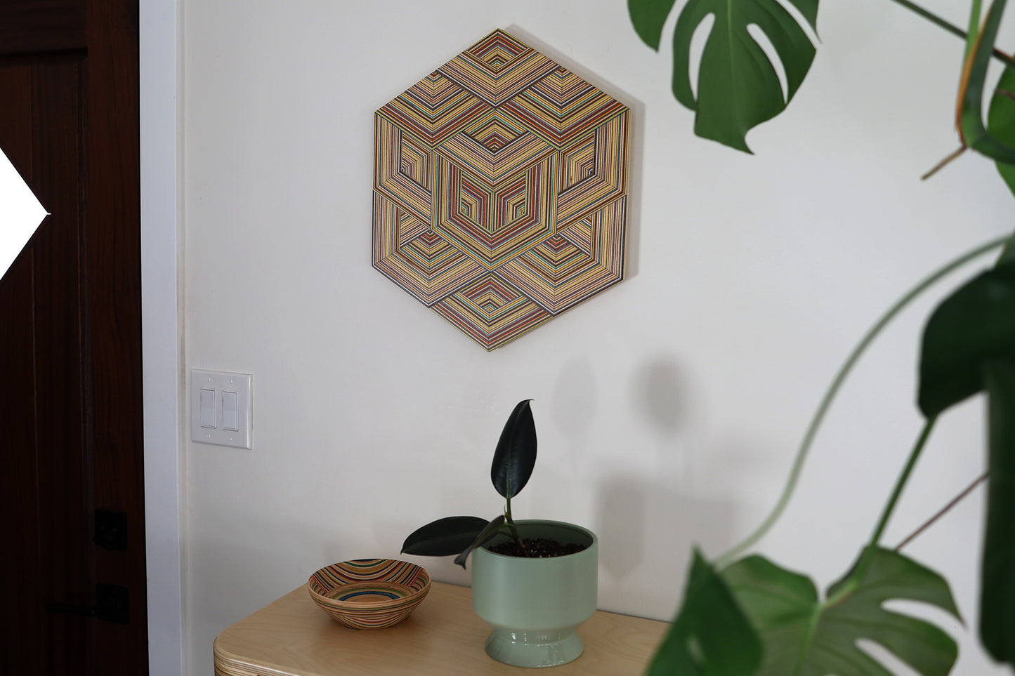 ‘WEAVE’ HEXAGON WALL ART