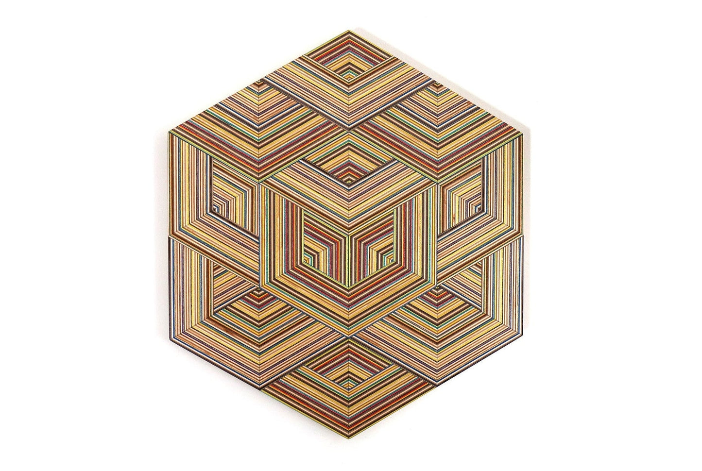 ‘WEAVE’ HEXAGON WALL ART