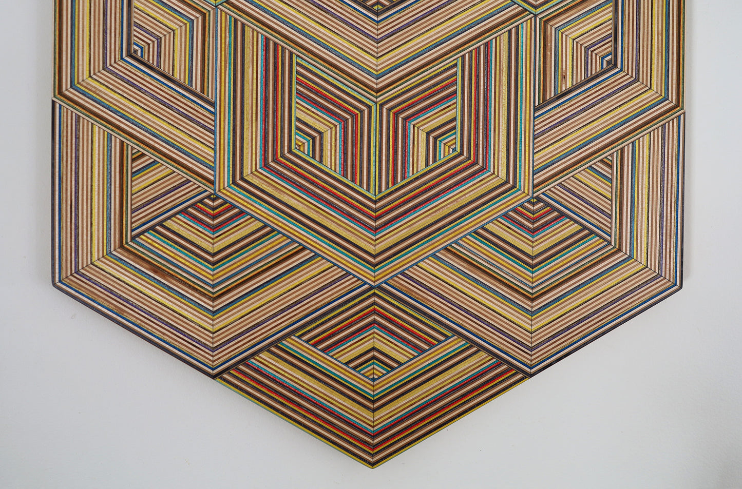 ‘WEAVE’ HEXAGON WALL ART
