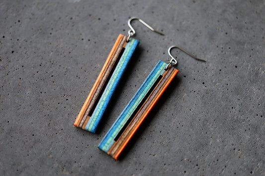 'BAR' DANGLE EARRINGS