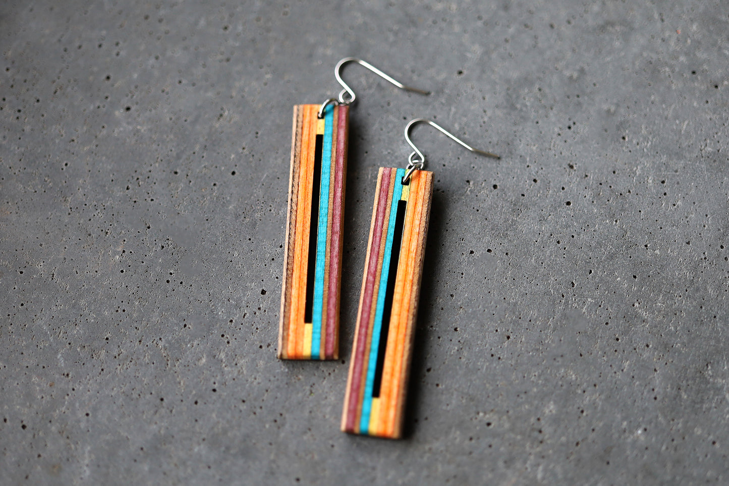 'BAR' DANGLE EARRINGS