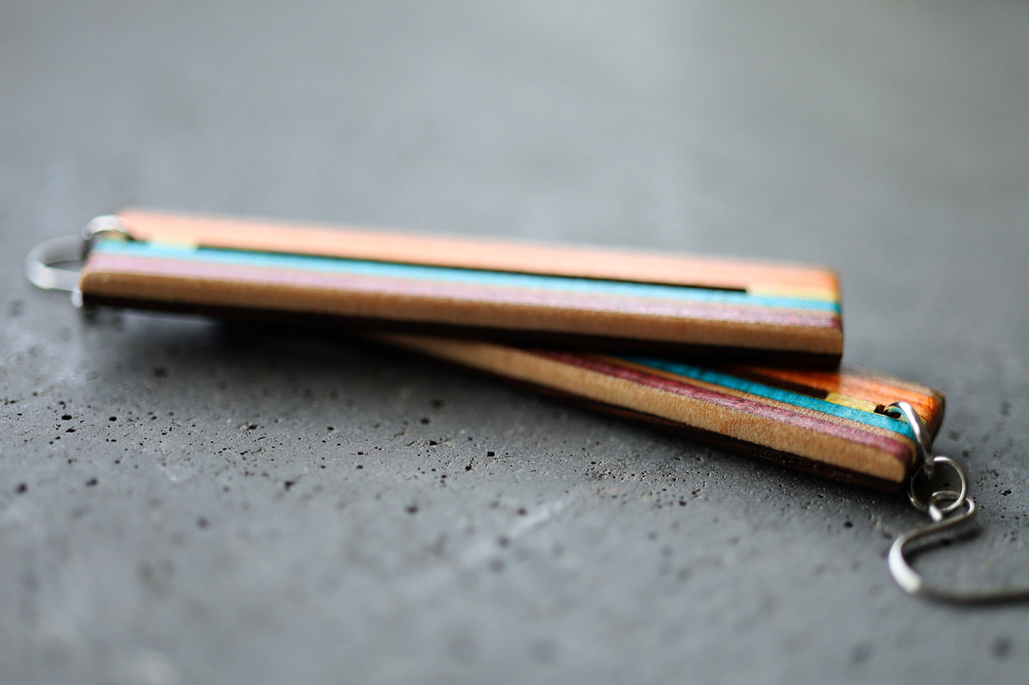 'BAR' DANGLE EARRINGS