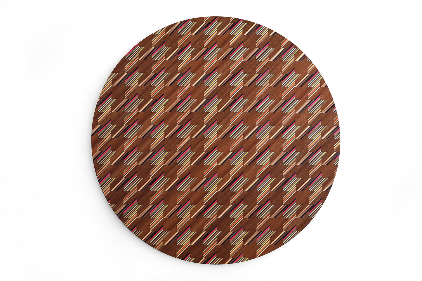 'HOUNDSTOOTH' CIRCULAR WALL ART