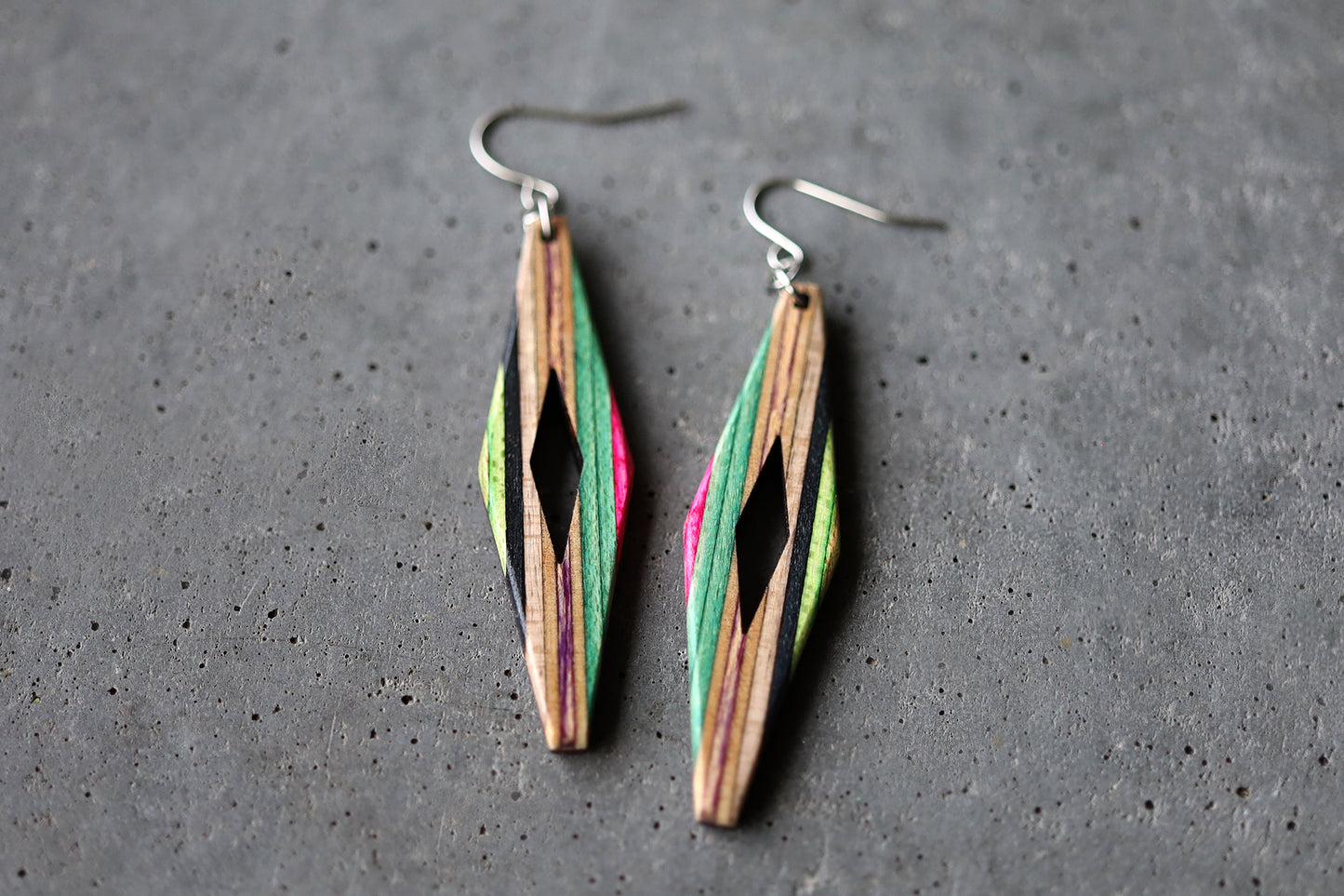 'RHOMBUS' DANGLE EARRINGS