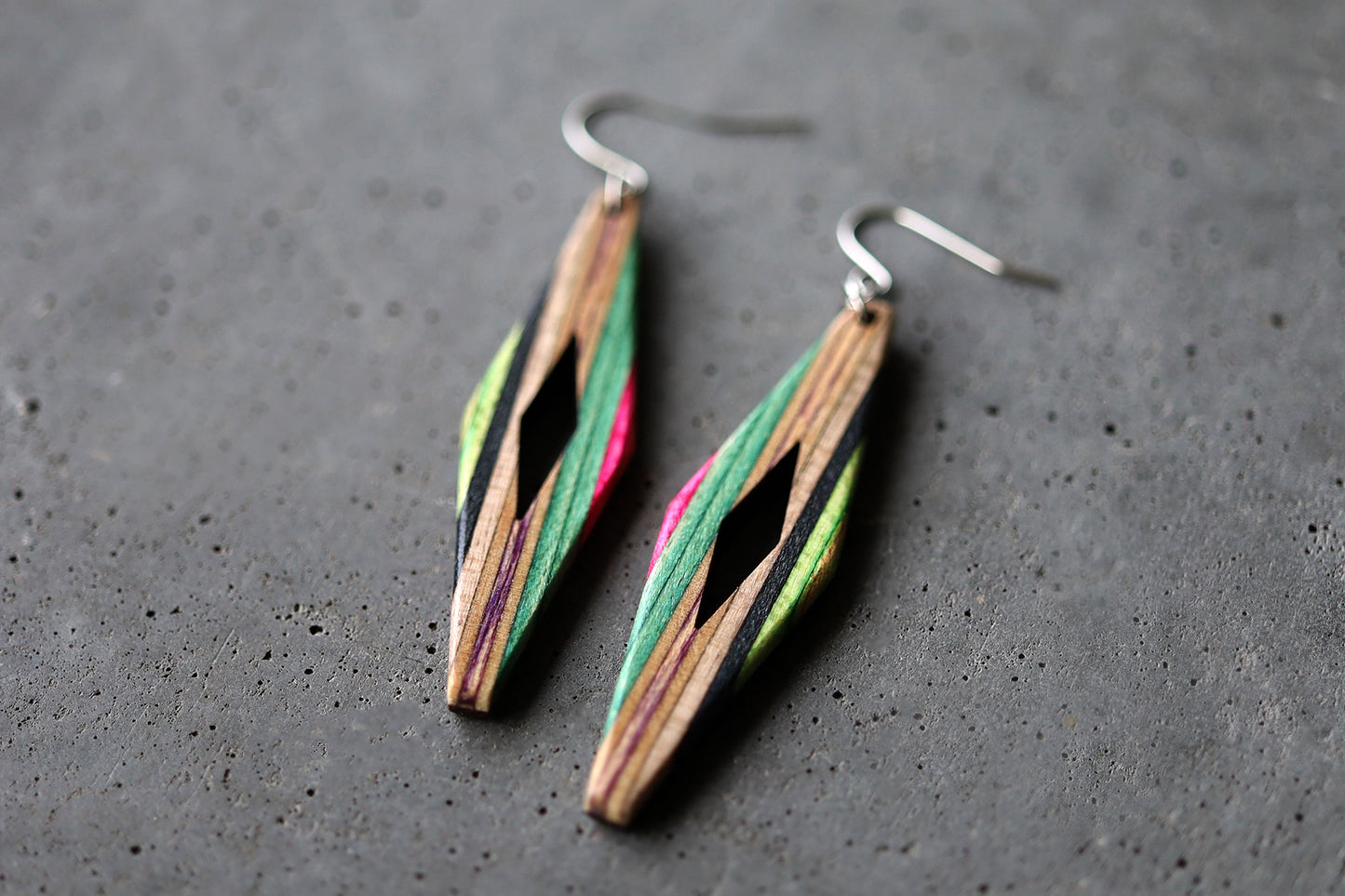 'RHOMBUS' DANGLE EARRINGS