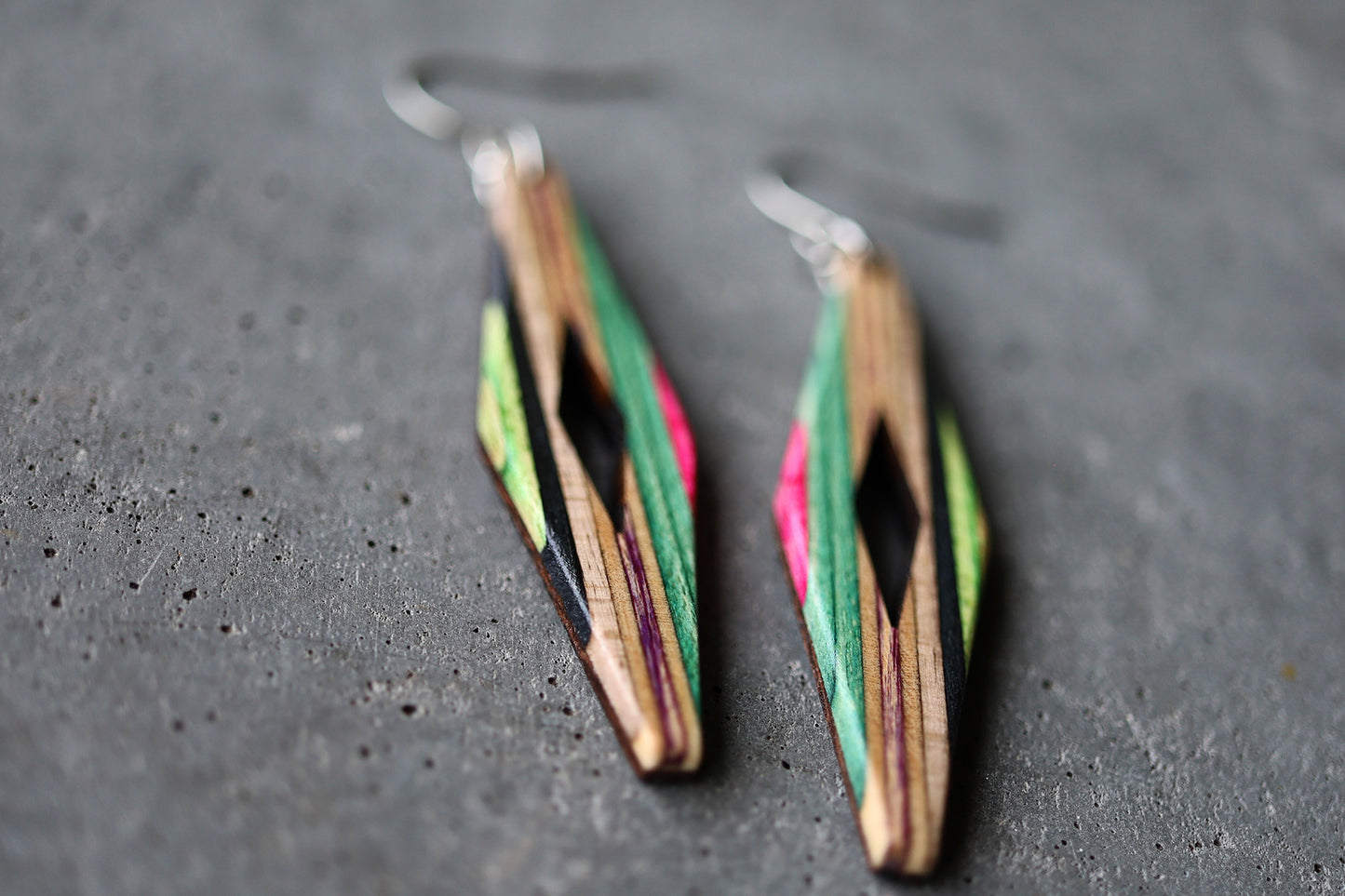 'RHOMBUS' DANGLE EARRINGS