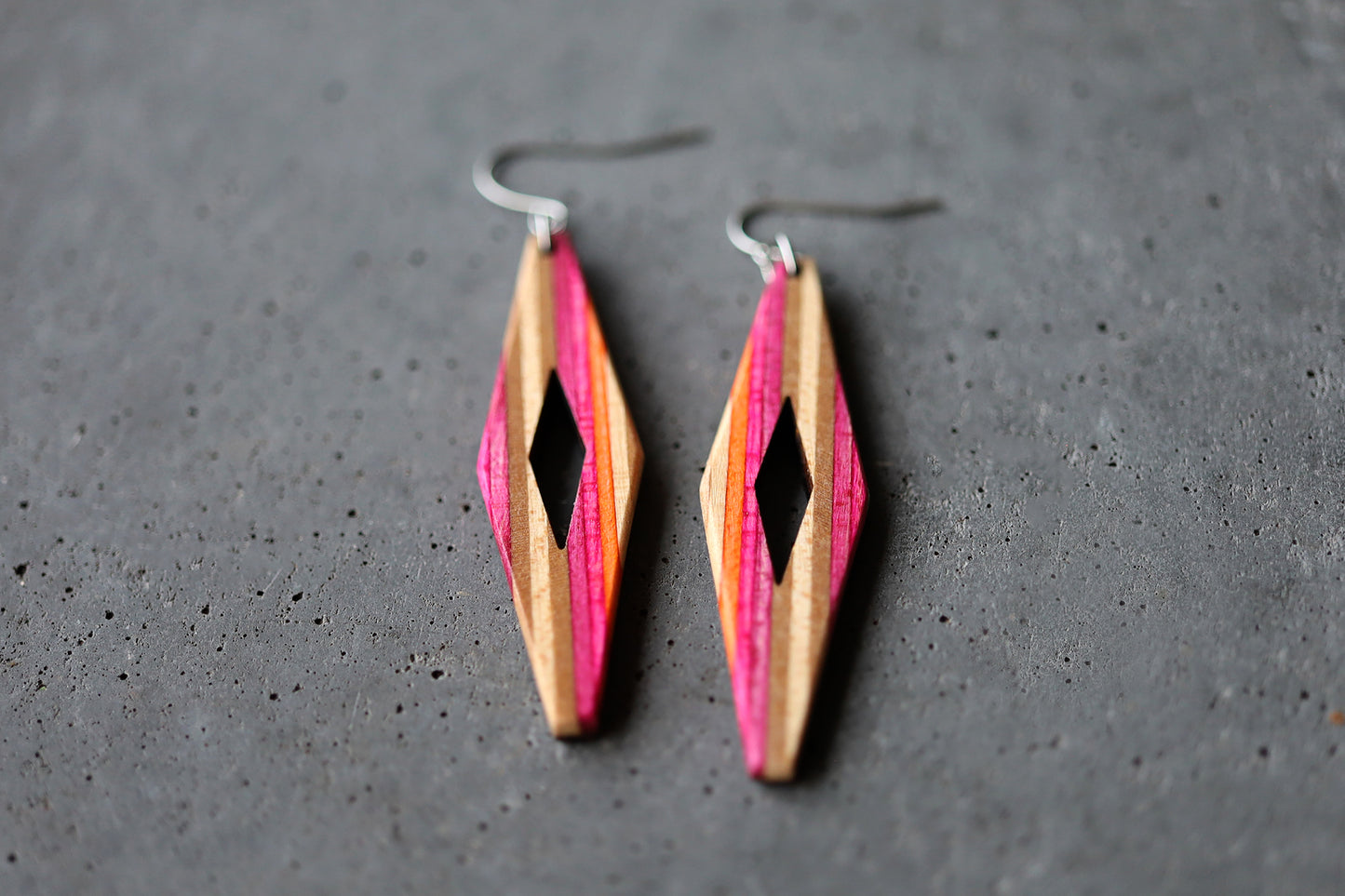 'RHOMBUS' DANGLE EARRINGS