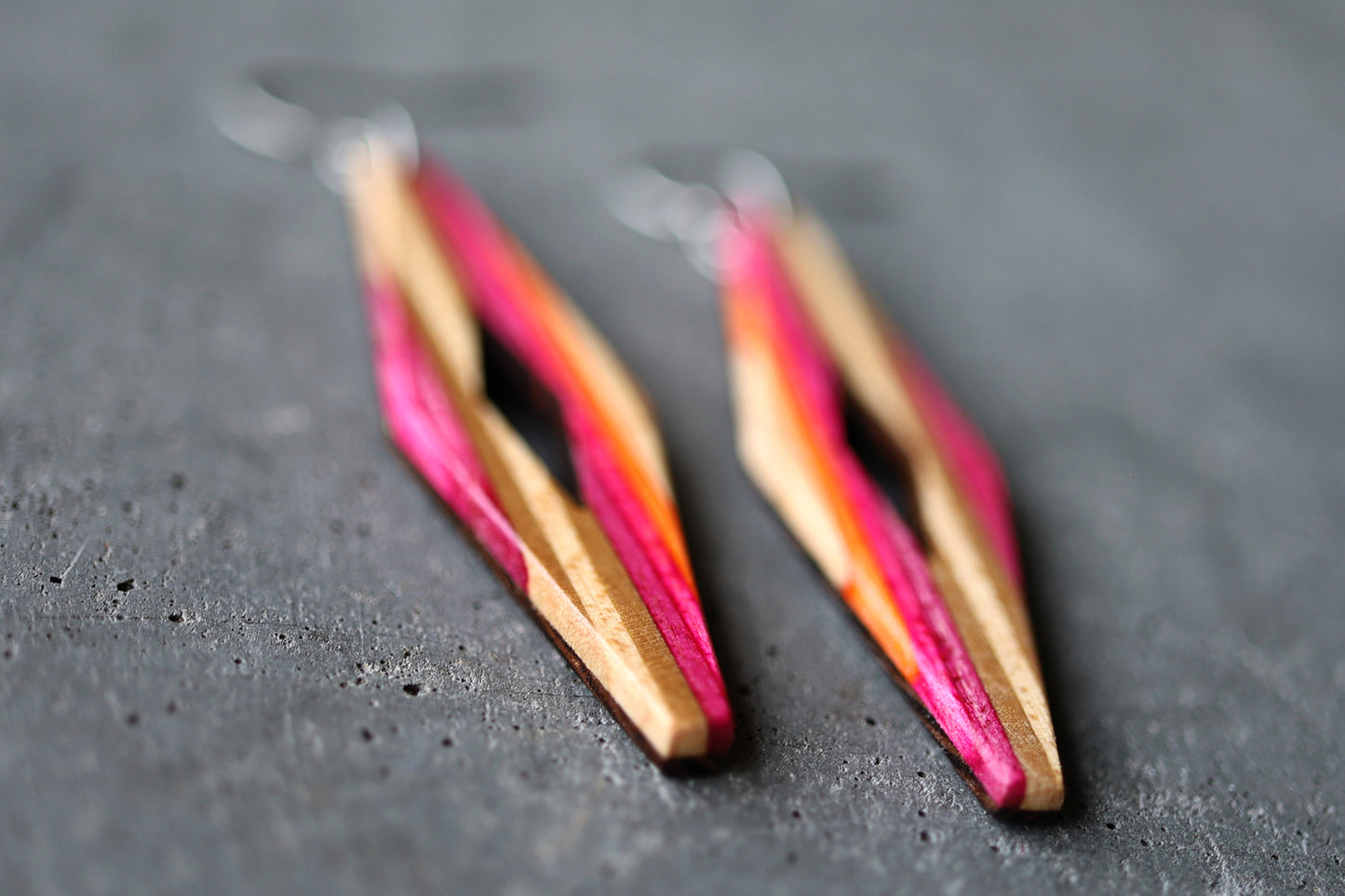 'RHOMBUS' DANGLE EARRINGS