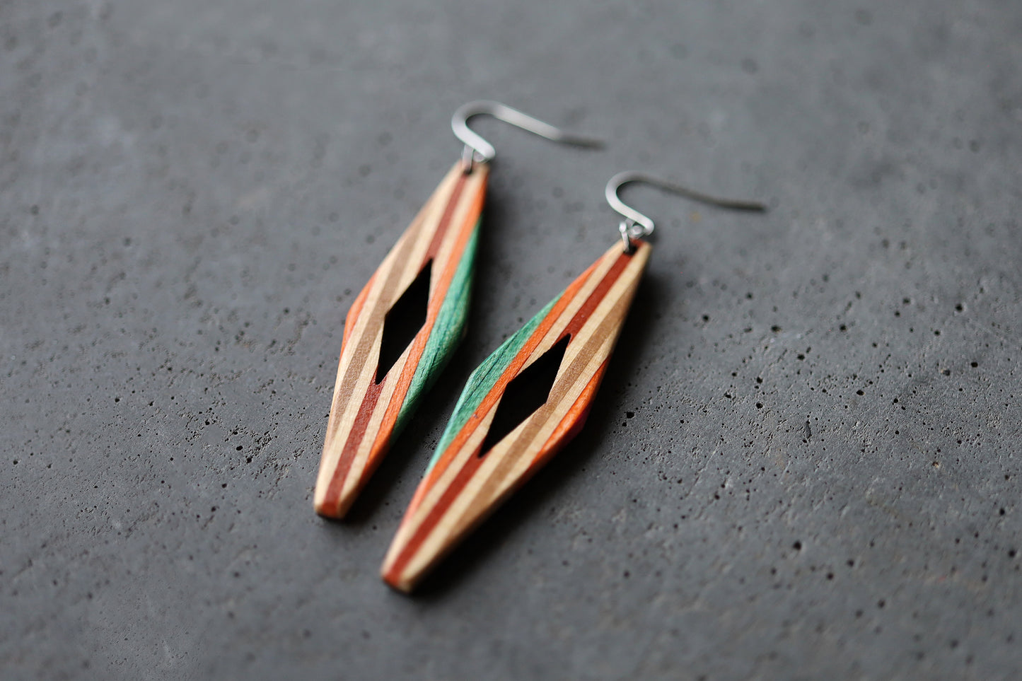 'RHOMBUS' DANGLE EARRINGS