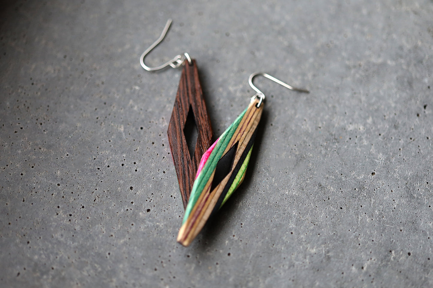 'RHOMBUS' DANGLE EARRINGS