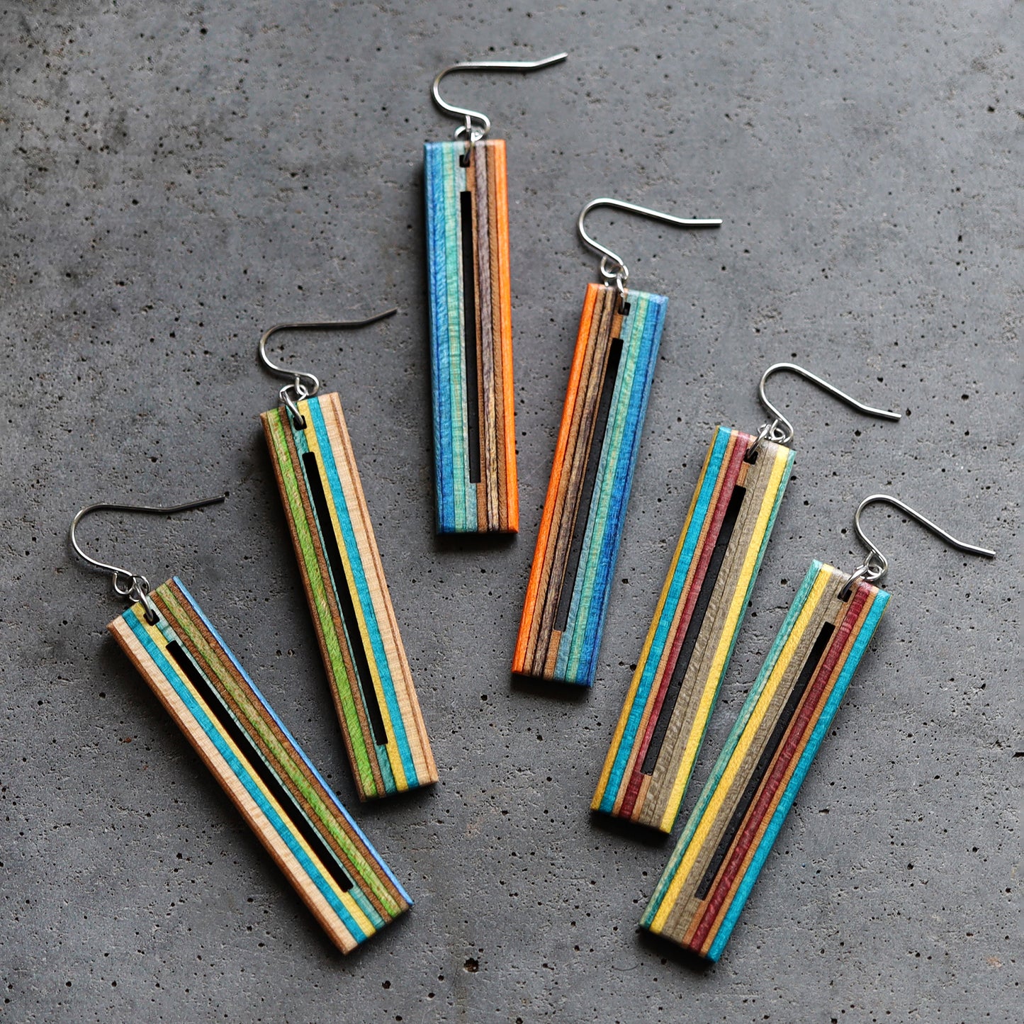'BAR' DANGLE EARRINGS