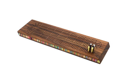 WALNUT CRIBBAGE BOARD
