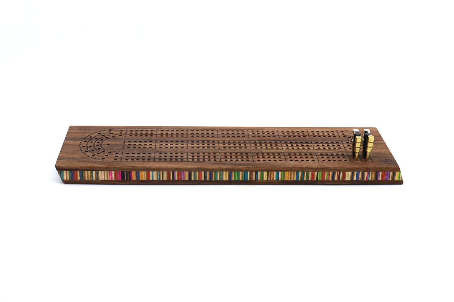 WALNUT CRIBBAGE BOARD