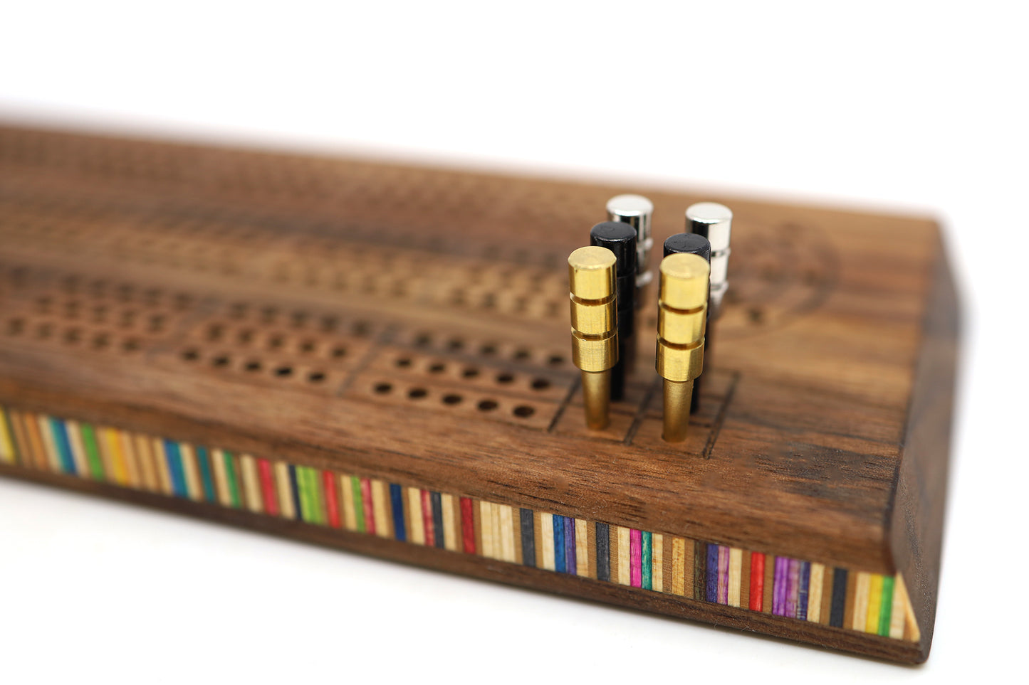 WALNUT CRIBBAGE BOARD