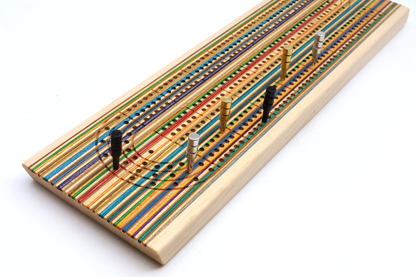 SKATEBOARD CRIBBAGE BOARD