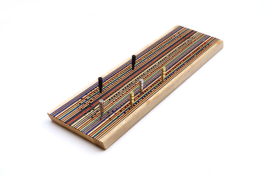 SKATEBOARD CRIBBAGE BOARD