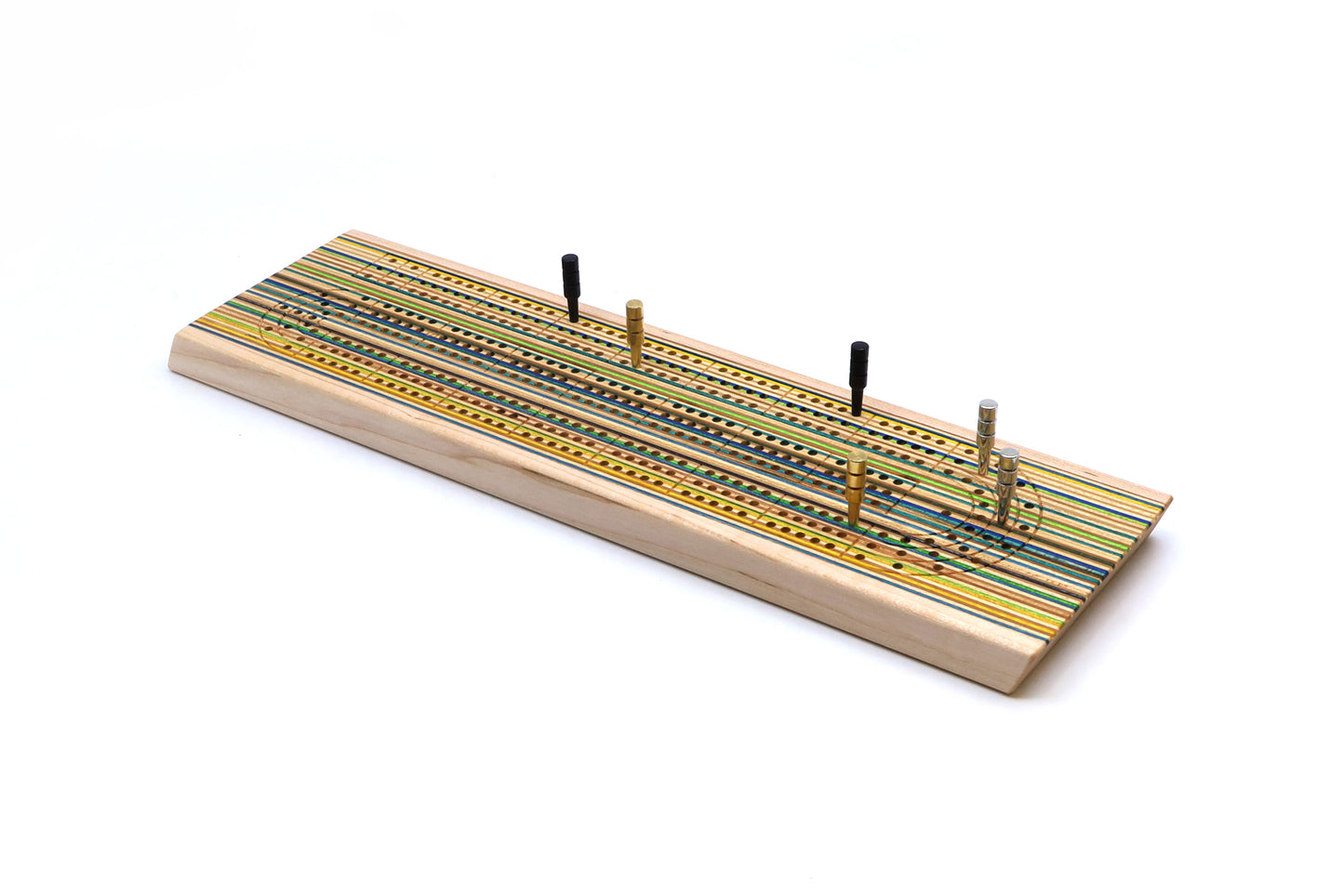 SKATEBOARD CRIBBAGE BOARD