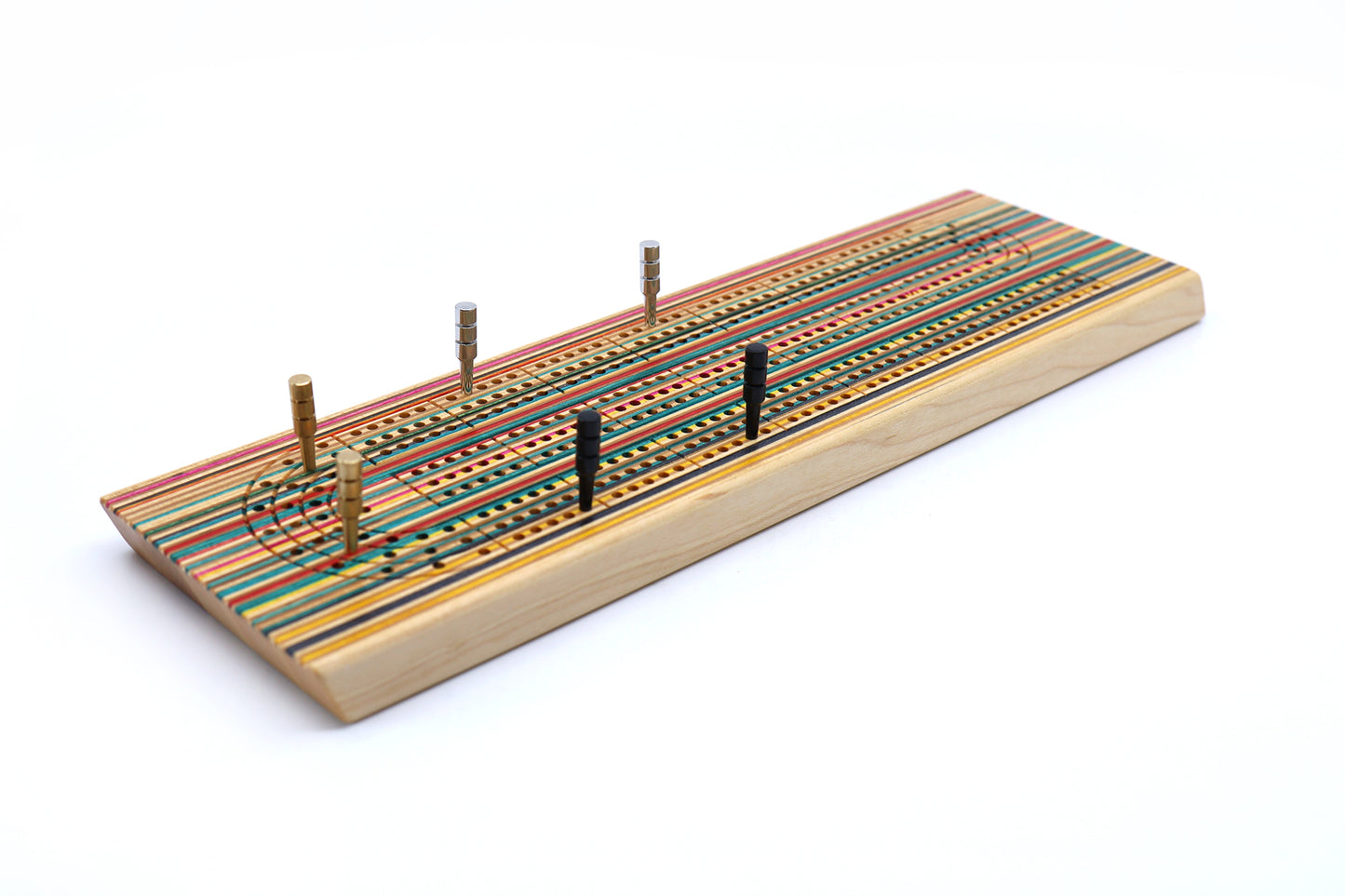 SKATEBOARD CRIBBAGE BOARD