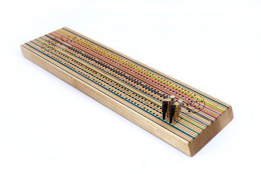 SKATEBOARD CRIBBAGE BOARD