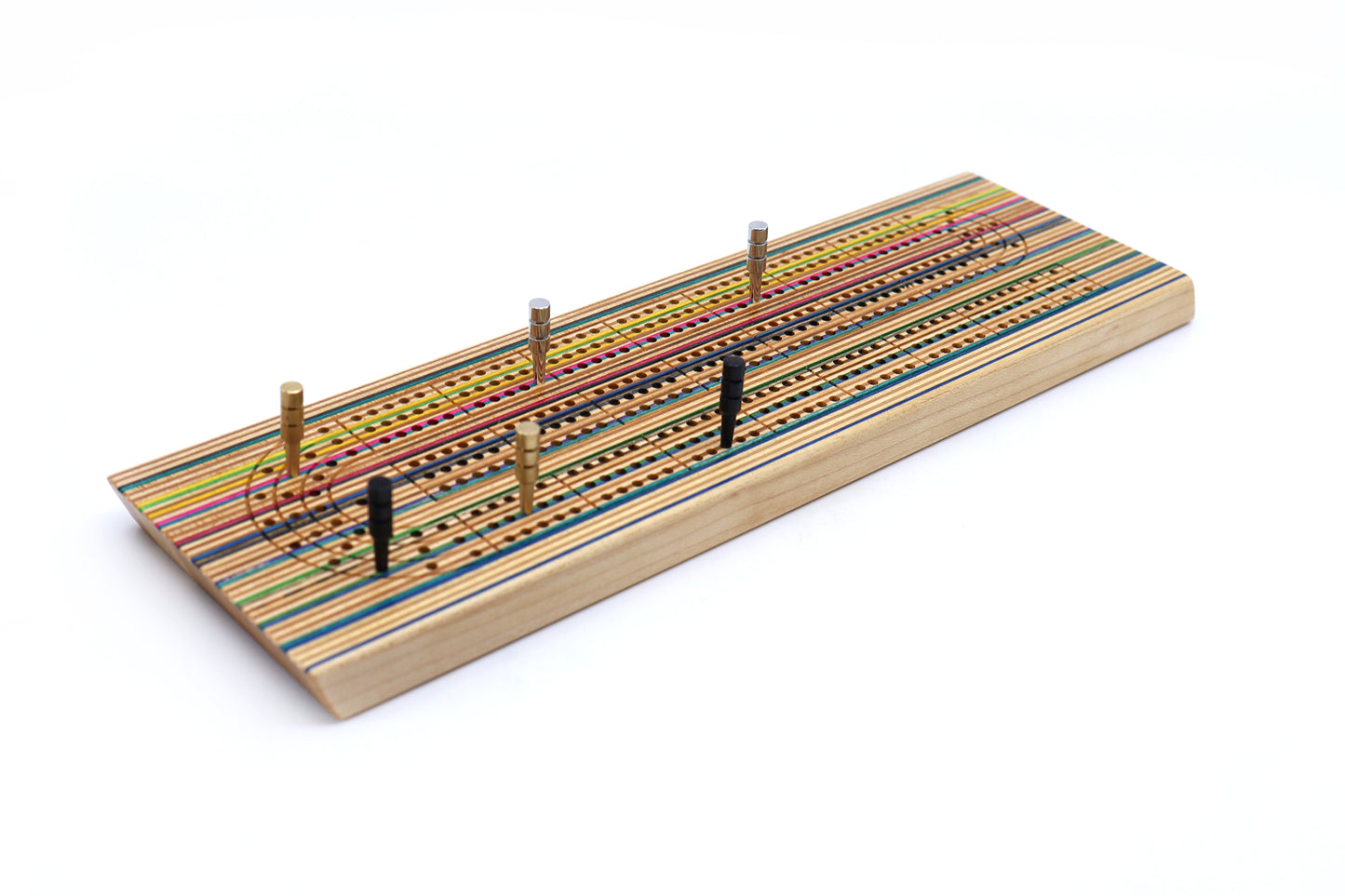 SKATEBOARD CRIBBAGE BOARD