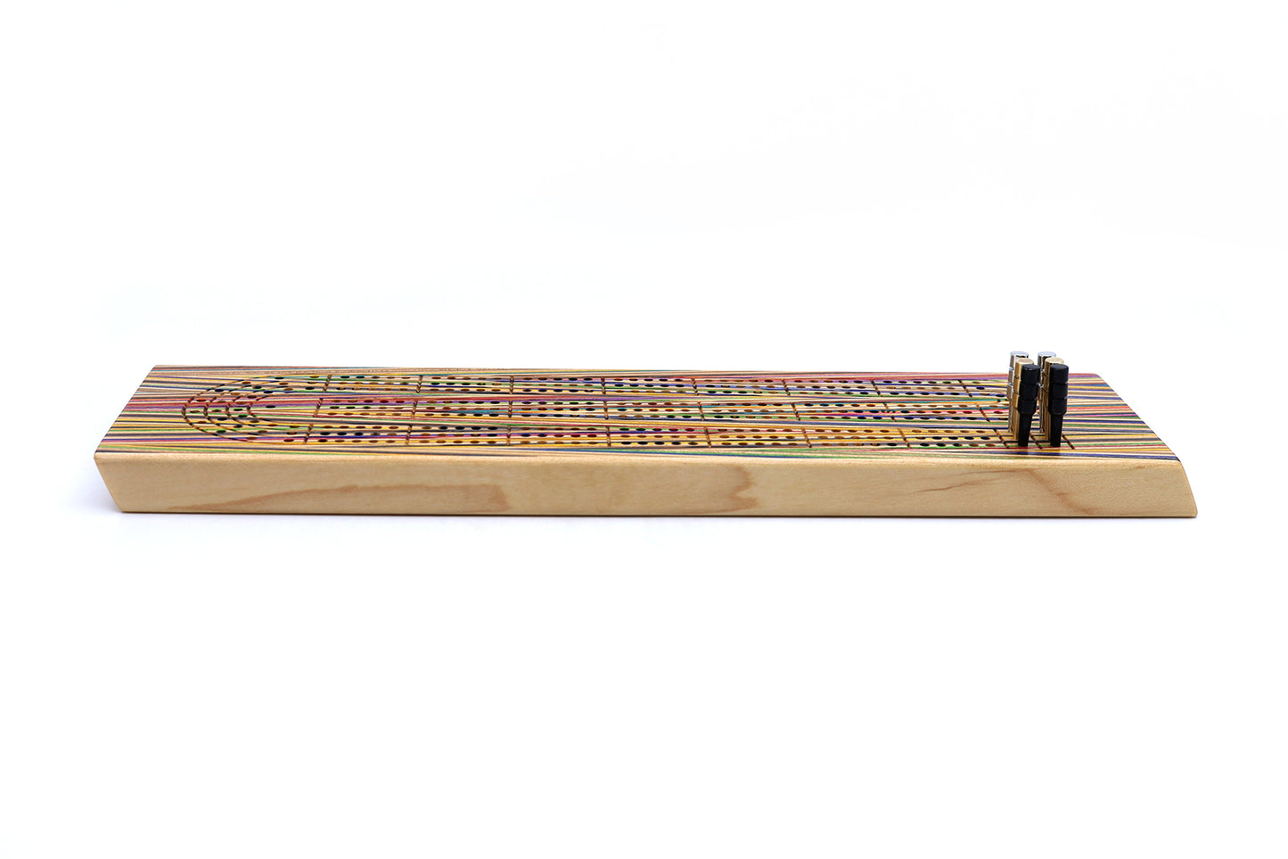 ZIGZAG SKATEBOARD CRIBBAGE BOARD