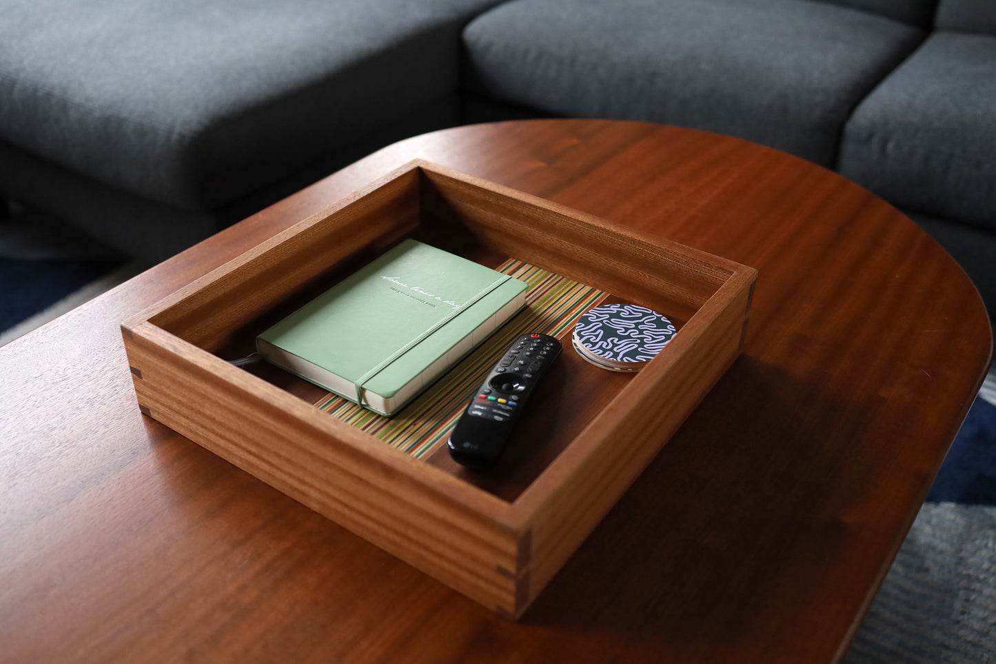 SKATEBOARD & SAPELE TRAY