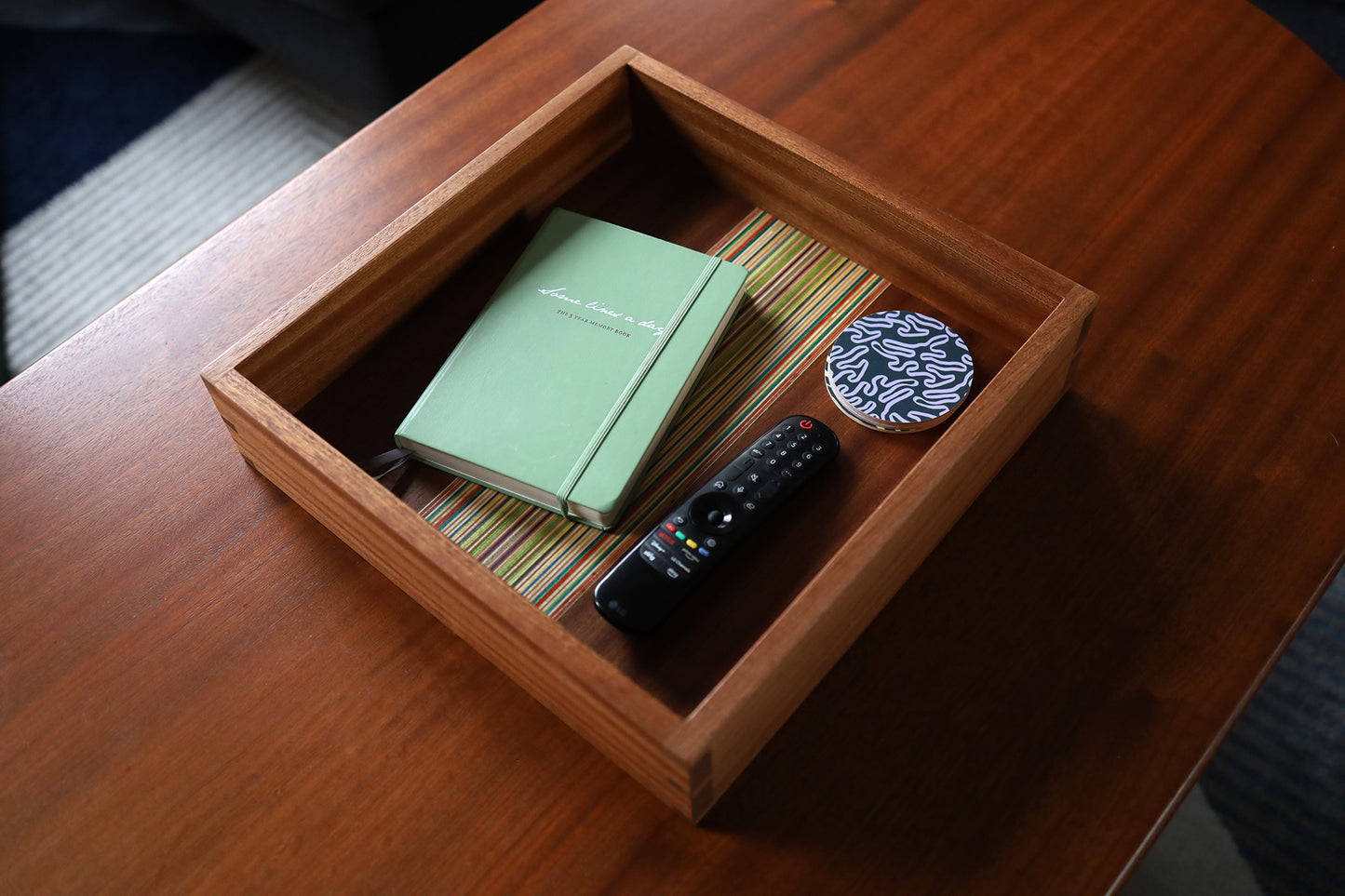 SKATEBOARD & SAPELE TRAY