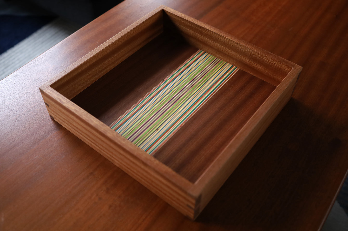 SKATEBOARD & SAPELE TRAY