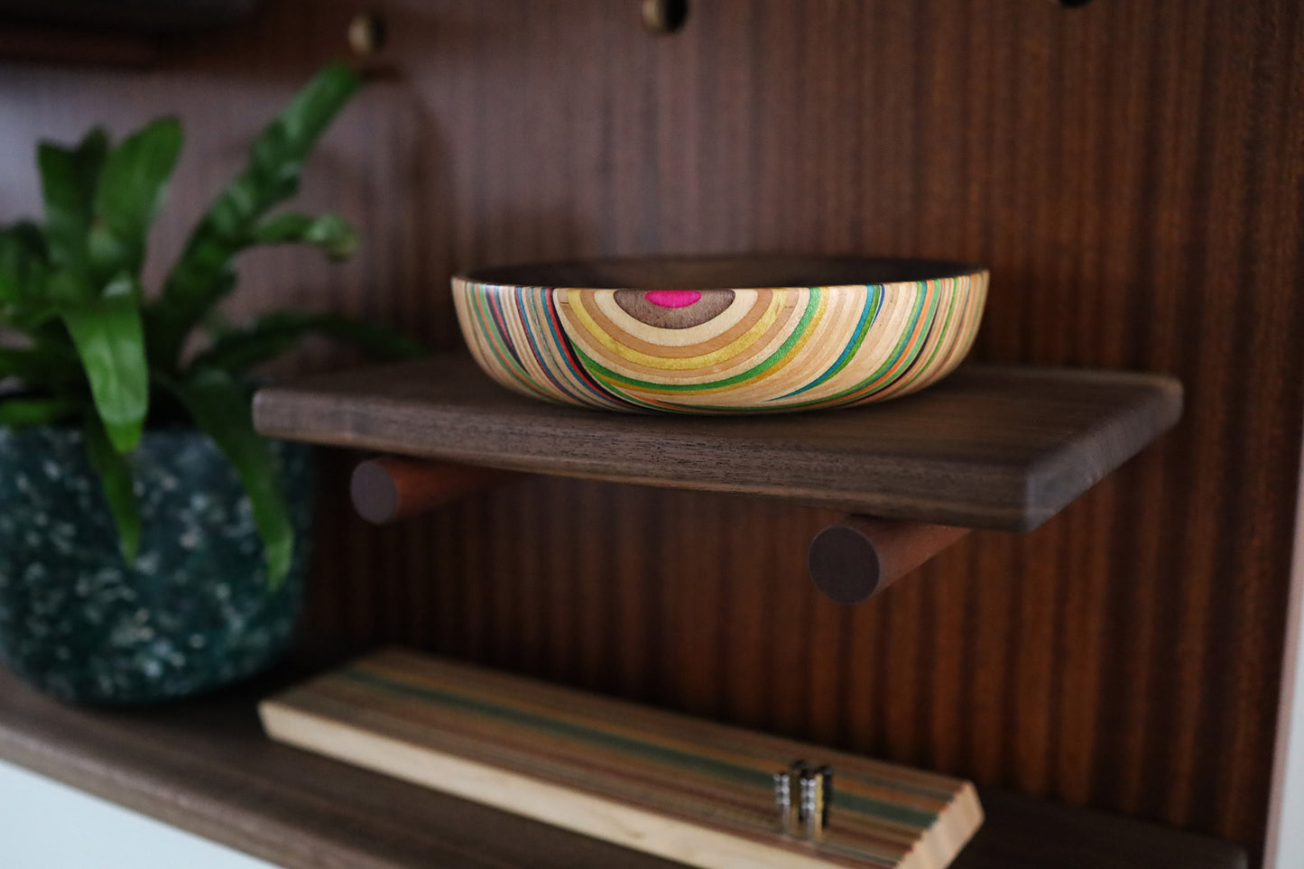 SKATEBOARD & WALNUT VALET DISH