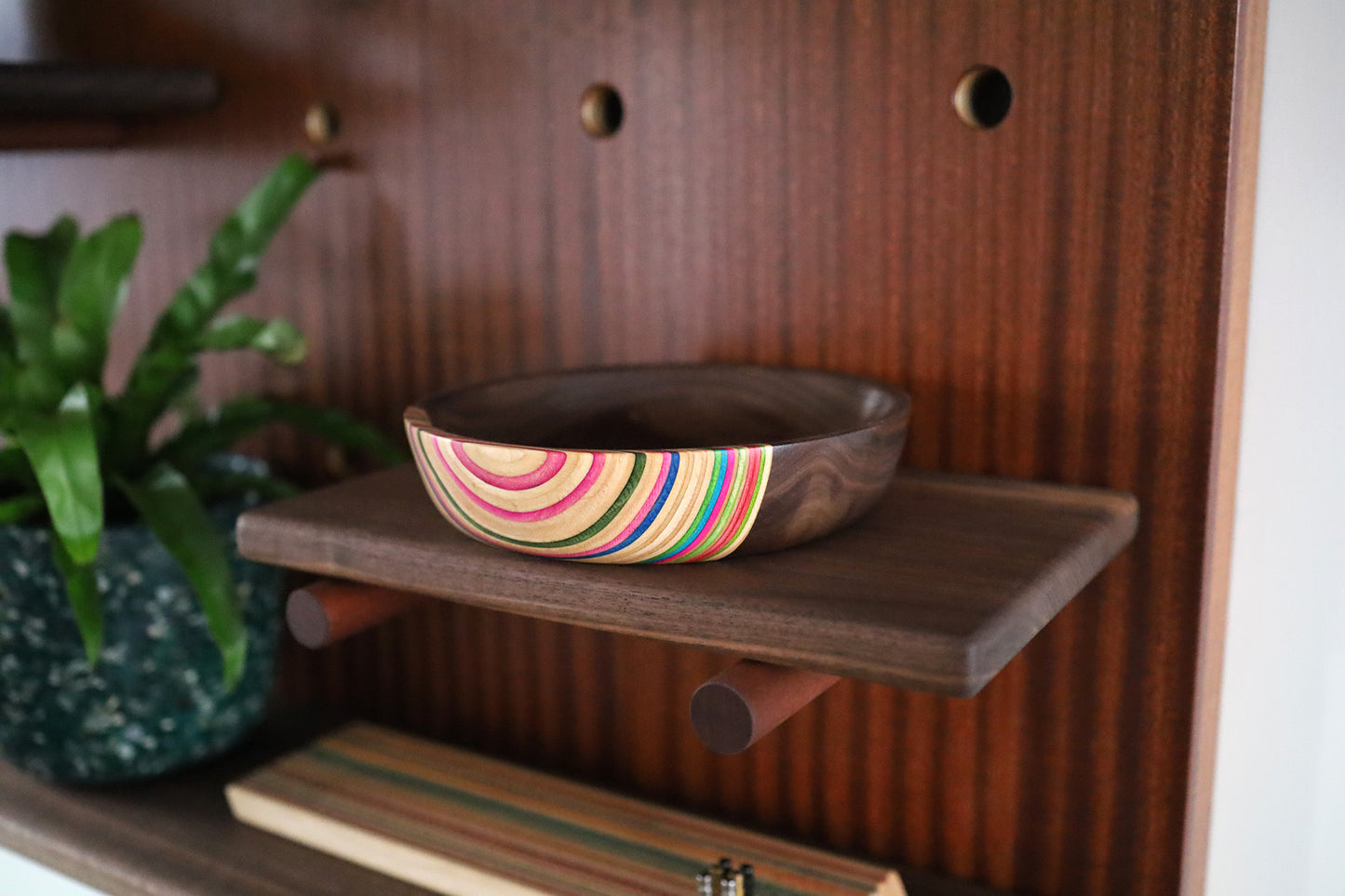 SKATEBOARD & WALNUT VALET DISH